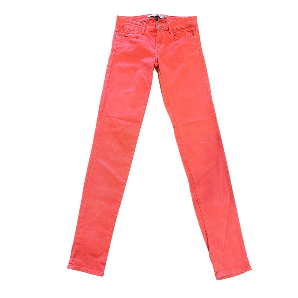 Zara Trafaluc Core Denim‎ Skinny Jeans Coral Red Women's Size 2 (EUR 34)